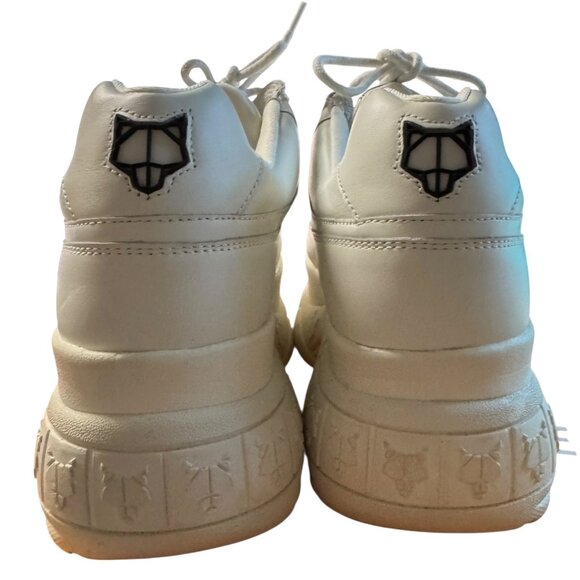 Naked Wolfe White Chunky Platform Sneakers - Picture 10 of 16
